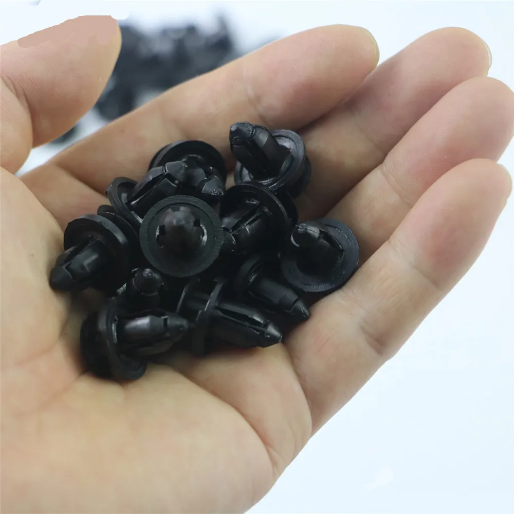 Auto Fasteners,Auto Accessories,Plastic Rivets 50 Pcs 8 mm for Bumper Door Panel Fender Liner Clips