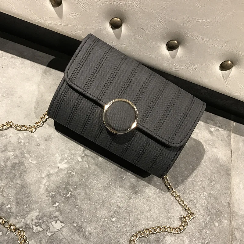 

WOMEN'S Bag 2019 Summer New Style Korean-style Fashion Shoulder Bag Casual Shoulder Bag with Chain Versatile Fashion Simple Smal