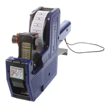 HOT-Blue 8 Digits Hand Price Labeller Tag Gun Plastic