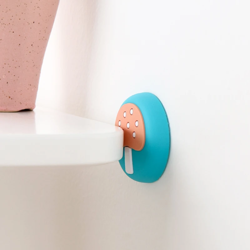 Cute Creative Wall Protector Door Handle Bumper Guard Stopper For Door Sticker Self Adhesive Rubber Crash Pad Stops