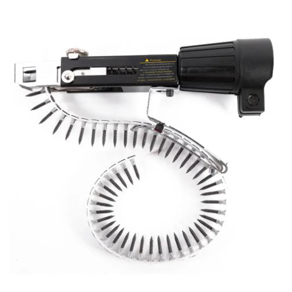 

Screw Delivery Tool Electric Drill Nozzle Adapter Chain Nail Machine Kit Household Tools Chain With Screws Bit For Nail Plaster