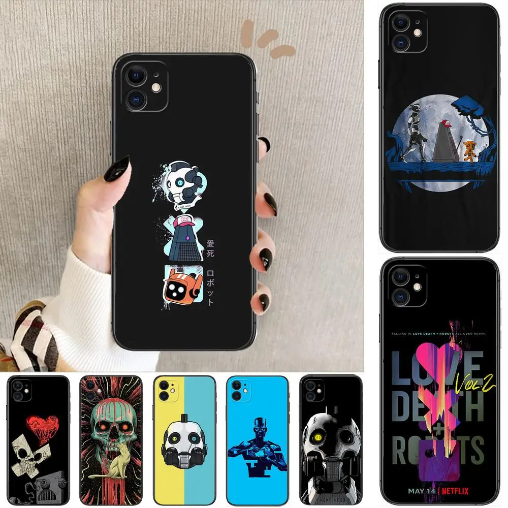 Чехлы для телефонов с надписью Love Death & Robot iphone 13 Pro Max 12 11 8 PLUS 7PLUS 6S XR X XS 6 mini se |