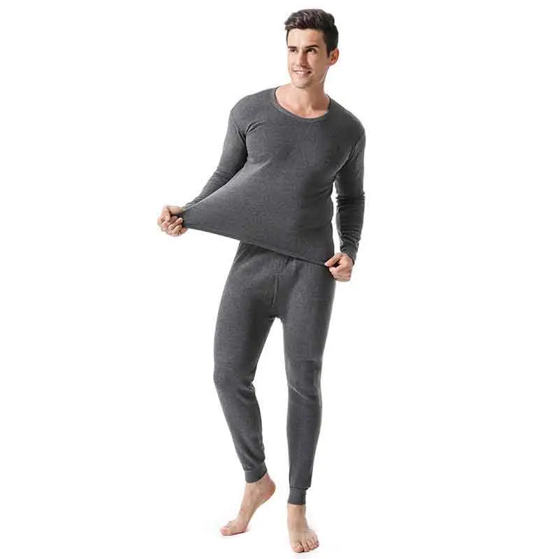 VIP Link Men Winter Thermal Underwear Man Warm Undrewear Set Fleece Compression Quick Drying Long Johns |