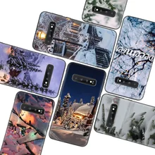 Рождество Зимние черные сапоги чехол для samsung Galaxy S10 Note 10 9 8 S9 S8 J4 J6 J8+ плюс S7 S6 силиконовый чехол для телефона