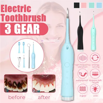 

Portable Electric Dental Scaler Set Tooth Calculus Remover Tooth Stains Tartar Tool Dentist Whiten Teeth Health Hygiene