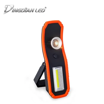 

Portable emergency Working Lamp 2-in-1 LED Torch magnet Floodlight Tent lamp Outdoor Camping Light Car Repairing Lamp with Hook