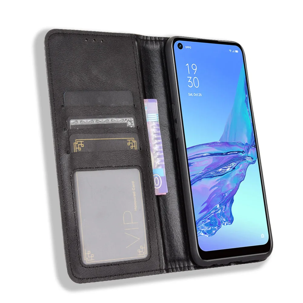 For OPPO A53s Case Premium Leather Wallet Leather Flip Case For OPPO A53S CPH2135 A 53S A53 S OPPOA53S 2020 A53S 5G Case 3