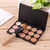 Fashion15-Colors Face Makeup Concealer Palette + Wood Handle Flat Angled Brush Make up Set KitHot Selling Hot Worldwide sale ► Photo 1/6