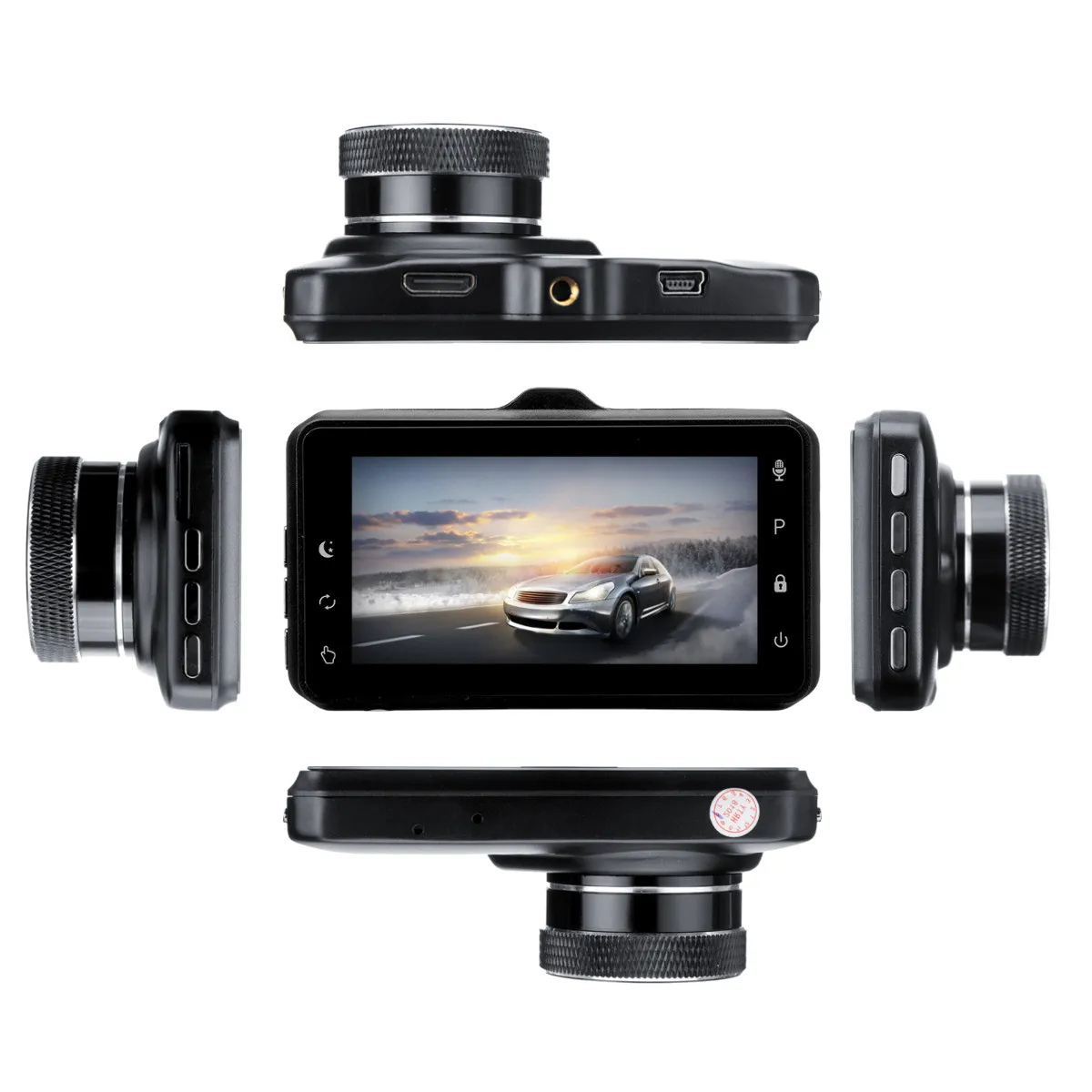 720P 1080P 170 градусов уровень широкий угол два объектива вождения цифровой видеорегистратор для автомобиля Dash Cam g-сенсор и видеокамера ночного видения
