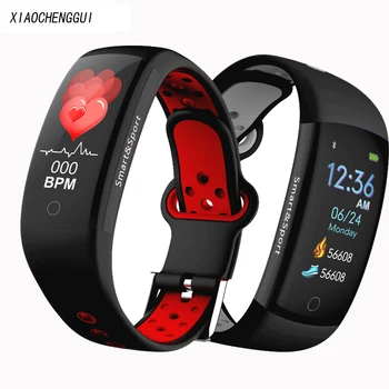

Q6S Smart Bracelet Heart Rate Monitor, Blood Pressure Smart Bracelet Waterproof Sports Bracelet Fitness Colors 3D Watch Strap