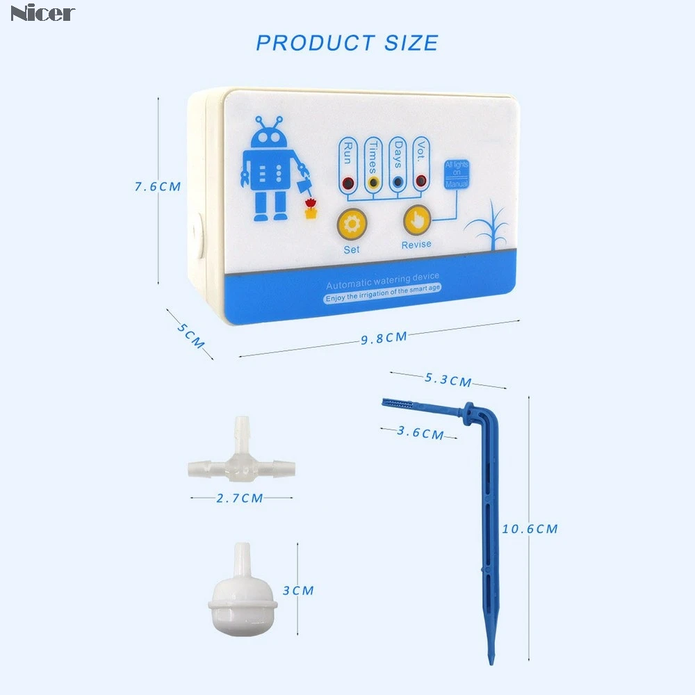Automatic Watering Device Drip Irrigation Timing System Garden Water-Saving Smart USB / Solar Irrigation System Battery Powered