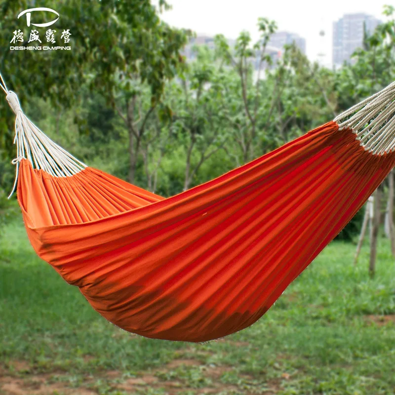 

Color Canvas Pure Cotton Single Double Indoor Outdoor Casual Camping Photography Hammock Swing
