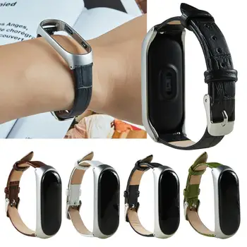 

Genuine Leather Strap For Xiaomi Mi Band 3/4 Replacement Genuine Leather Wrist Strap For Xiaomi Mi Band 4 Smart Wristband