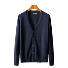 Осенний свитер, пальто для мужчин, зимние теплые свитера, кардиган, джемперы, мужские однотонные хлопковые тонкие пальто на пуговицах, мужской вязаный кардиган