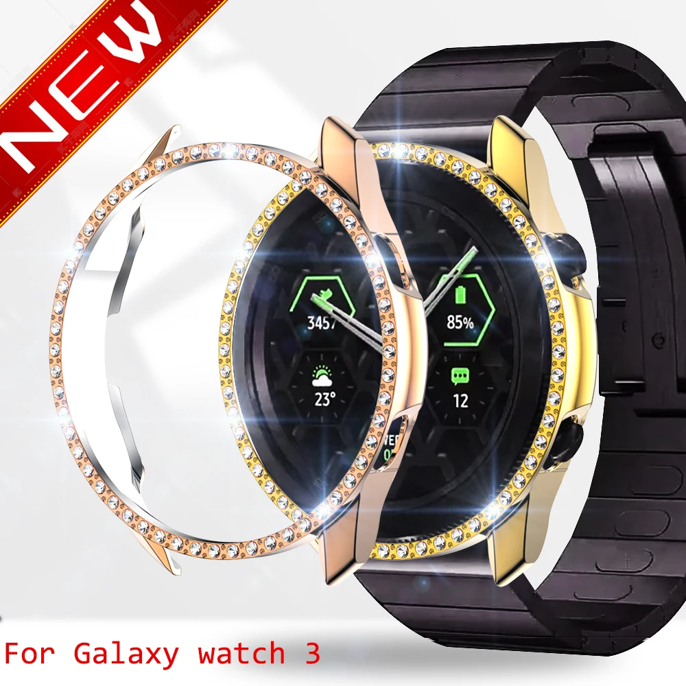 Watch case for Samsung galaxy watch 3 active 2 40mm 44mm bumper Protector HD Full coverage Screen Pr