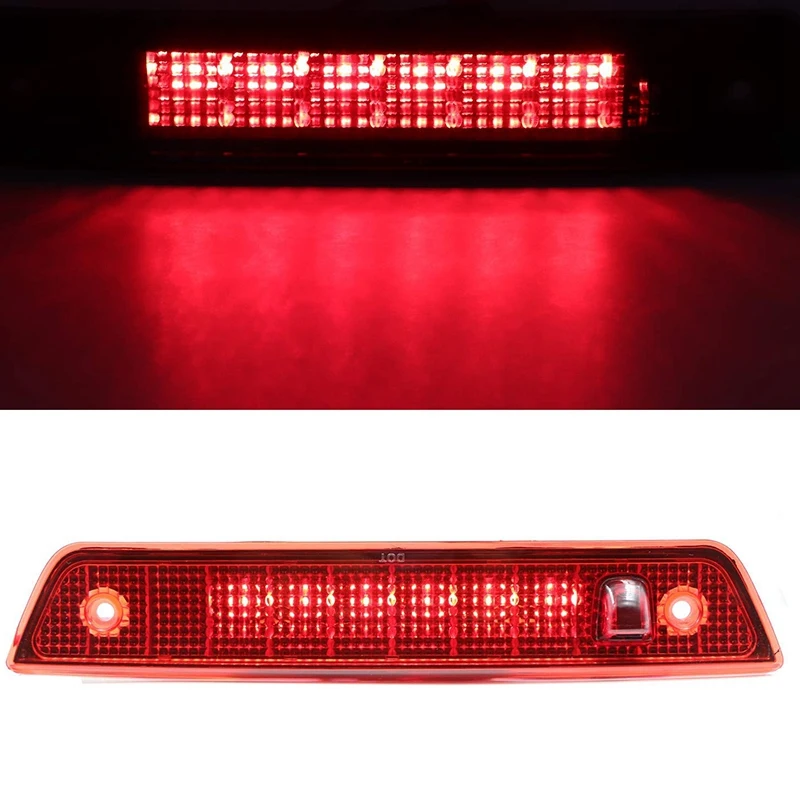 Светодиодный светильник с высоким креплением, 3-й стоп-сигнал, s, третий светильник, тормозной светильник CHMSL, центральный светильник для 2005-2010 Jeep Grand Cherokee(красный