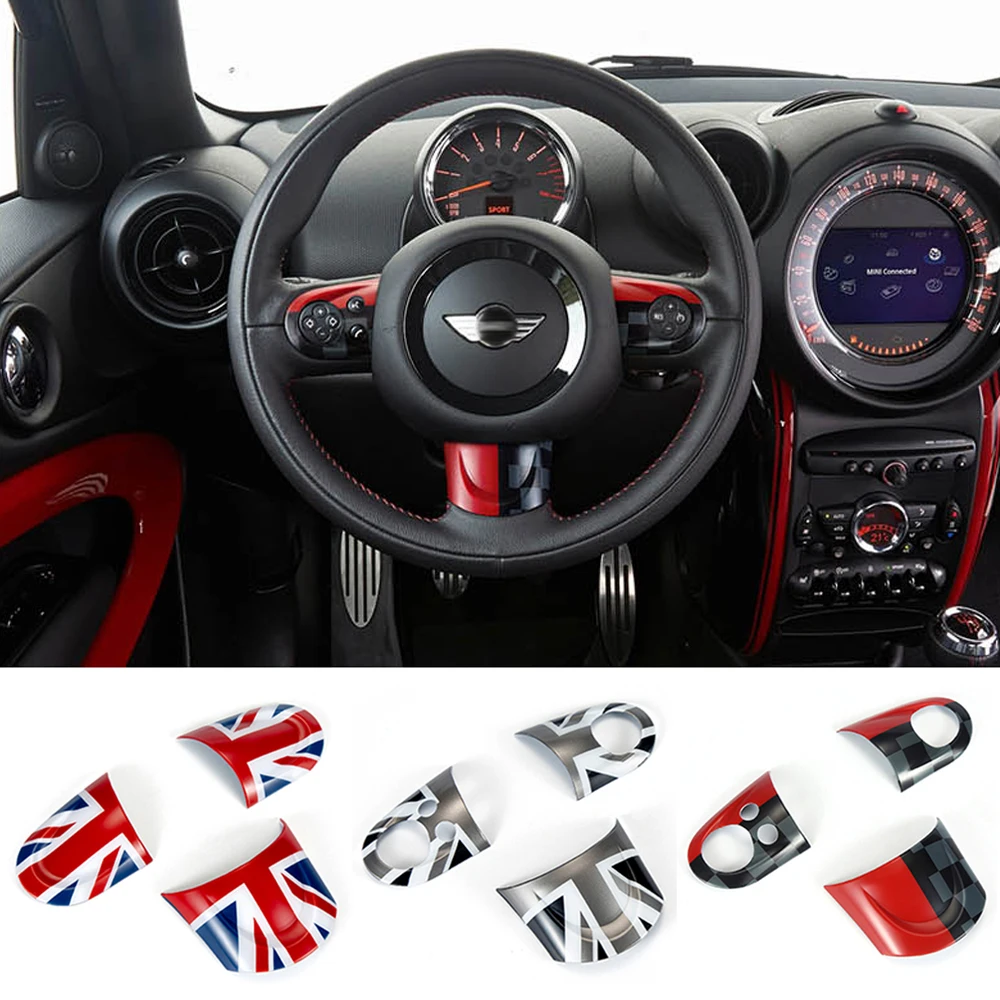 3 шт. наклейки на руль автомобиля для Mini Cooper JCW Clubman R55 R56 R57 R58 R59 R60 R61 | Автомобили и