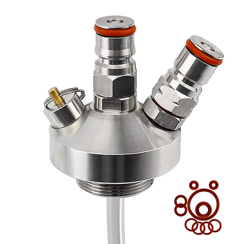 Stainless Steel Beer Tap Dispenser Faucet Hose Spiral Quick Connectors Home Garden Supplies