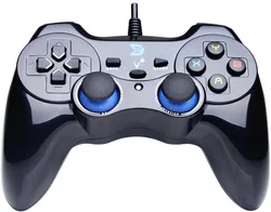 USB Wired Gaming Controller Gamepad for PC/Laptop Computer(Windows XP/7/8/10) & PS3 & Android & Steam - [Black]