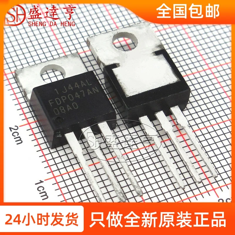 

10 шт./лот FDP047AN08A0 80A 75V TO220 DIP MOSFET транзистор, новая оригинальная фотография