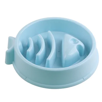 

Pet Anti-slip Feeder Slow Eating Bowl Dog Feeding Bowl Creative Food Bowl Pet Supplies (Random Color)