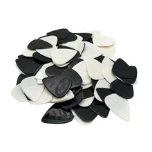 100 шт. акустические гитары электрическая гитара бас нейлон медиатор Толщина 0,58 0,71 0,81 0,96 1,20 1,50 мм 2 Цвет