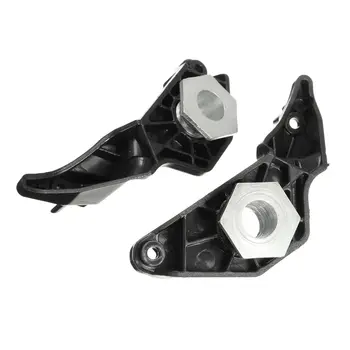 

2 Pairs Black Halogen Car Headlight Repair Brackets + Clips For BMW E60 E61 5 Series 2003-2010