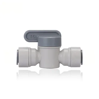 

3/8" OD Tube RO Water Quick Connector Backwash Ball Valve Tight Junction Double Sealing PE Pipe Fitting Straight Filter System