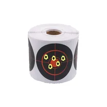 250Pcs Roll Splatter Burst Targets Self-Adhesive Splatter Target Stickers Hunting Shooting Round Sticker Targets Accessories