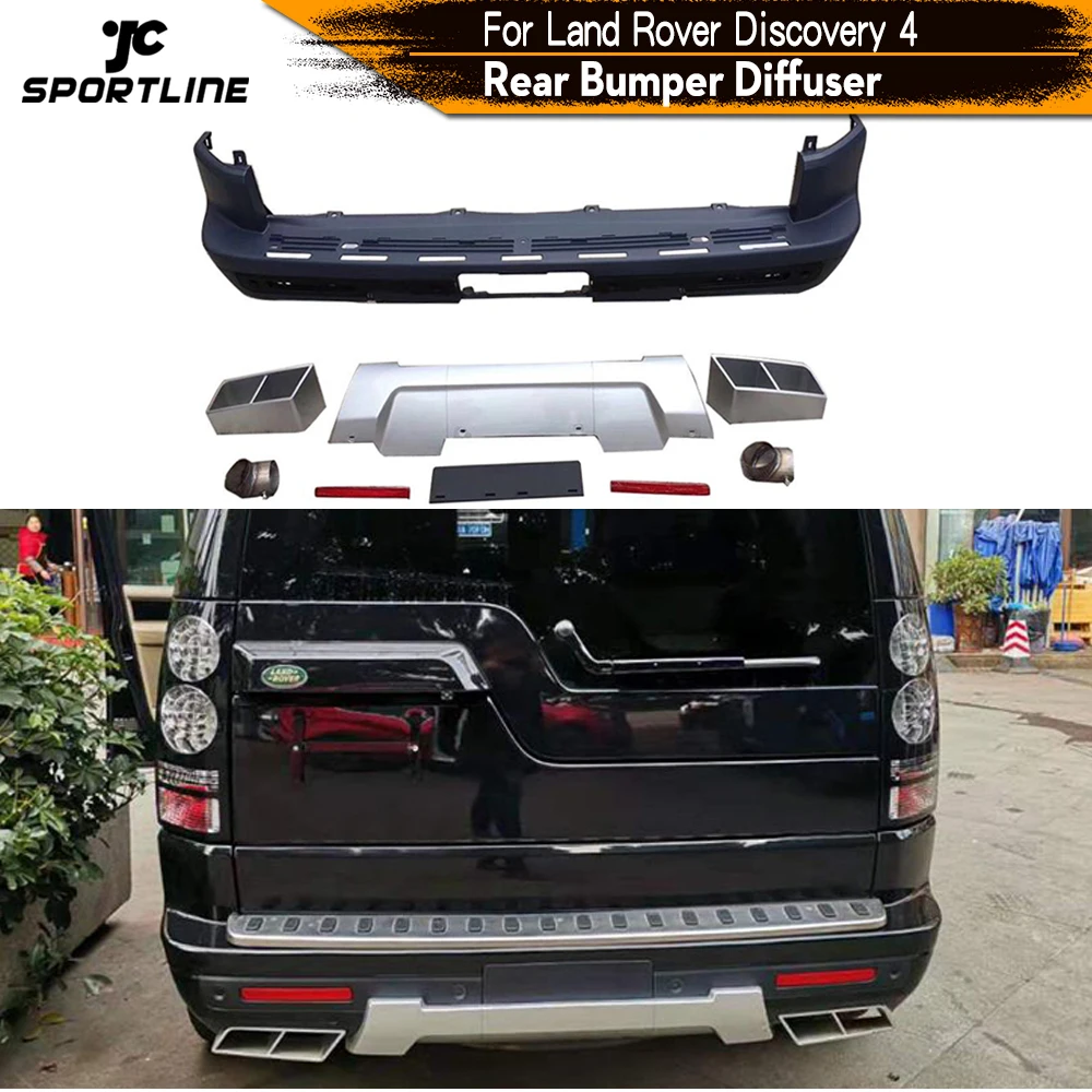 Диффузор для заднего бампера автомобиля спойлер губ Land Rover Discovery 4 2016 диффузор с