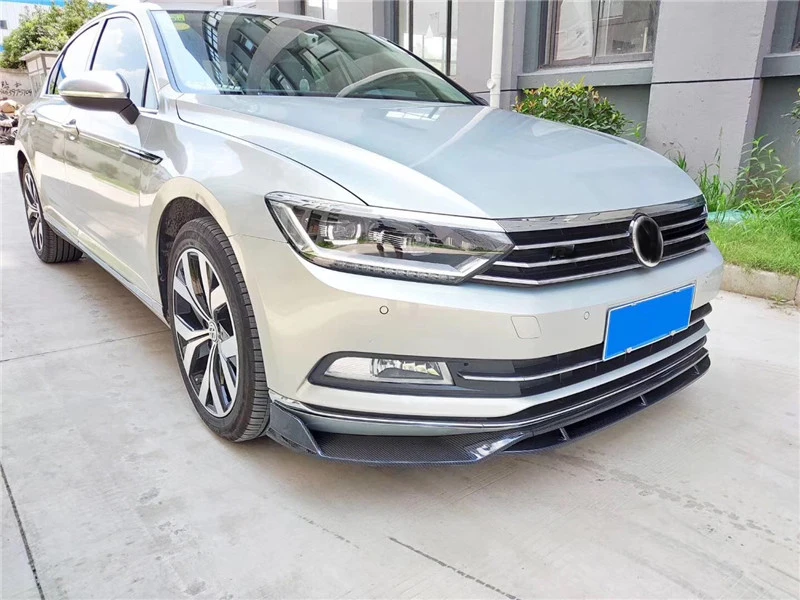 Передний бампер диффузор для Volkswagen Passat B8 обвес спойлер 2017 2018 VW ABS передний