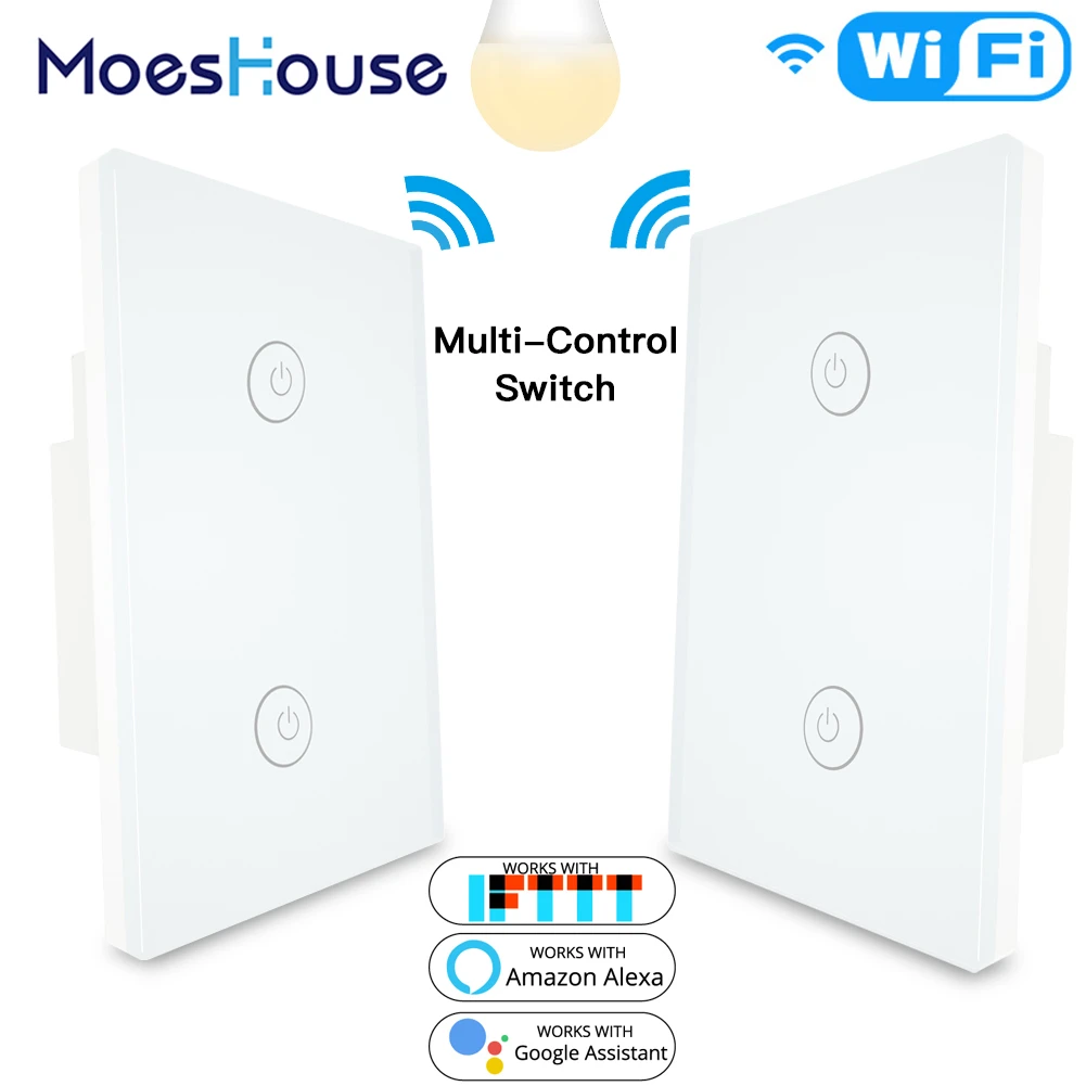 2 gang smart light switch google home