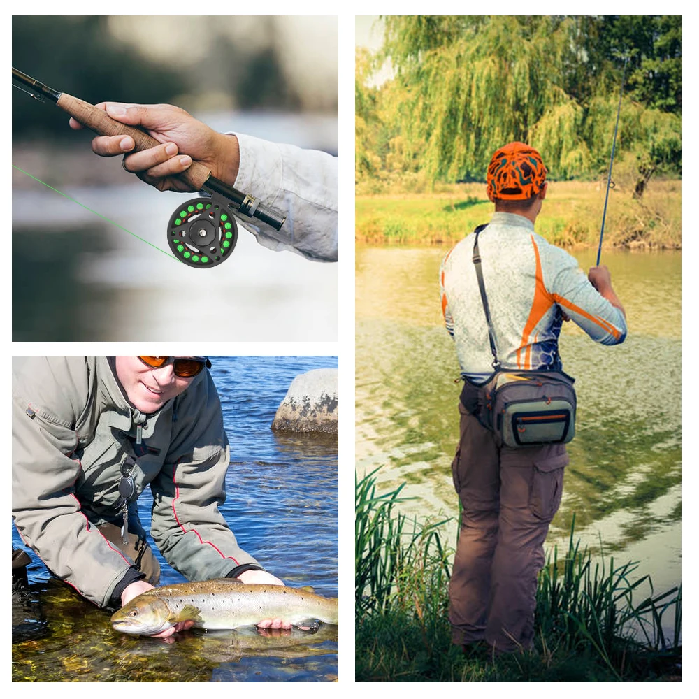 

Hot New 2+1BB Large Arbor Fly Fishing Reel Lightweight CNC Machined Aluminum Alloy Fly Fishing Reel with Line