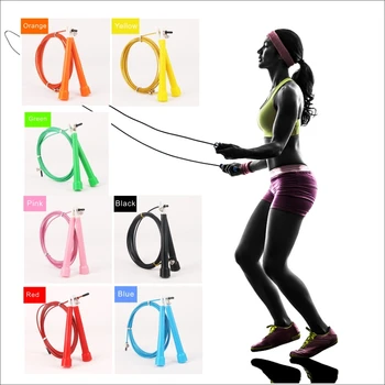 

7 Colors Portable Jump Rope Comba Crossfit Skipping Rope Men Women Kids Sports Training Heavy Digital Adjustable Cable Weighted