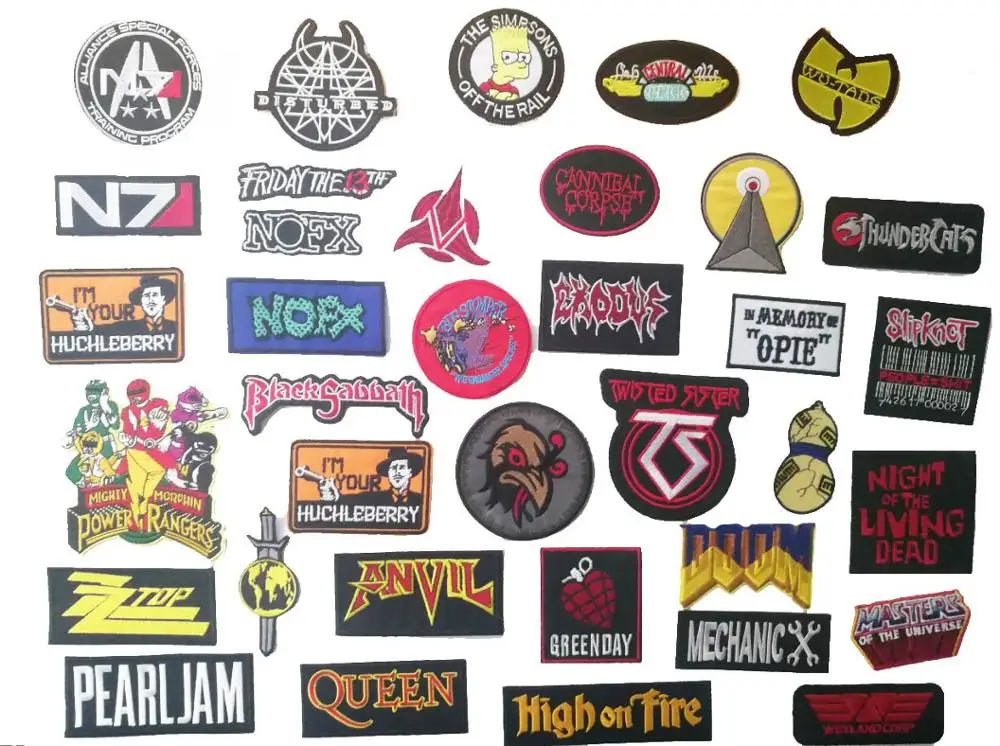 

2019 fashion logo iron on patches badge embroidered DIY cloth Applique