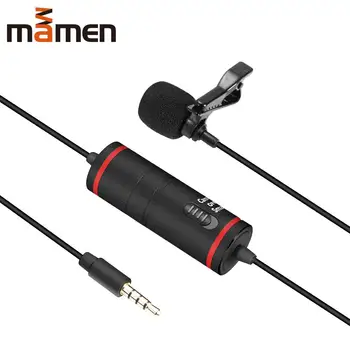 

MAMEN km-d1 Lavalier Camera Microphone Lapel condensor Mic for Canon Nikon DSLR Camcorders Audio Video Recorder