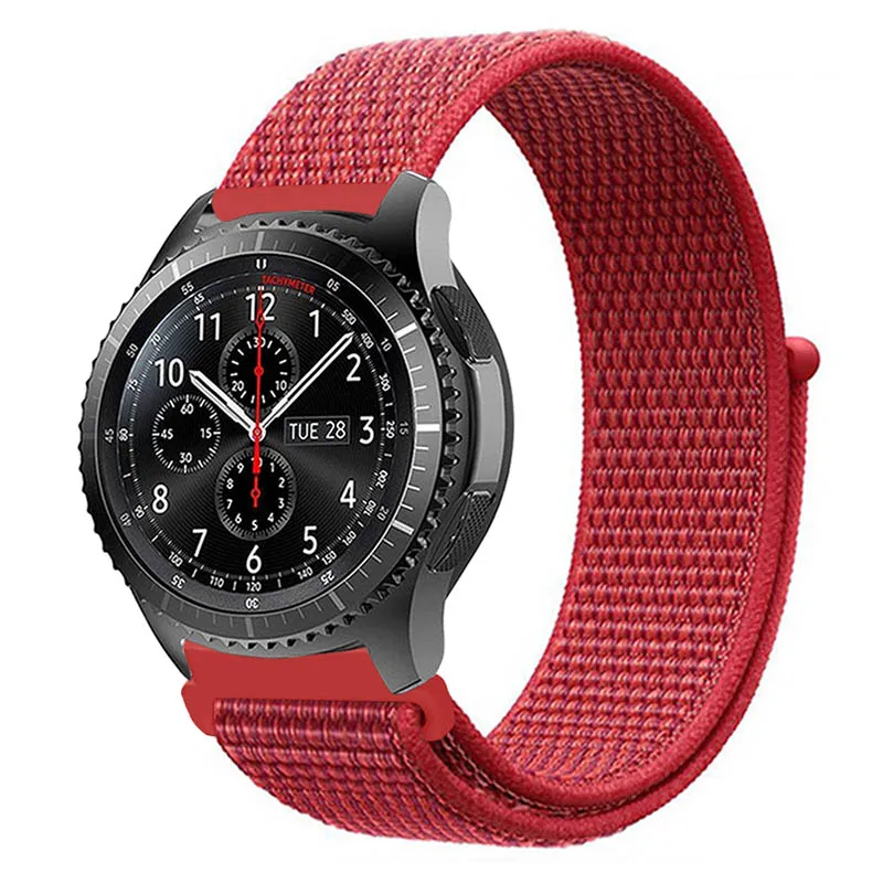 Тканый нейлоновый ремешок для samsung Galaxy Watch Active2 44 мм 40 мм SM-R820 R830/Active 2 Band Браслет gear S3/Sport/S2 ремешок для часов