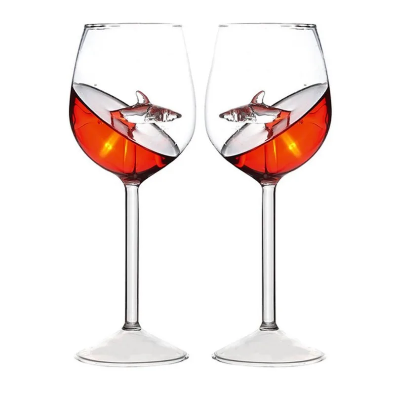 Хрустальная стеклянная чашка, Европейский бокал для вина, Акула, красное вино, бокал, бокал для вина, бокал, высокий каблук, Акула, красный бокал для вина, Свадебная вечеринка, подарок