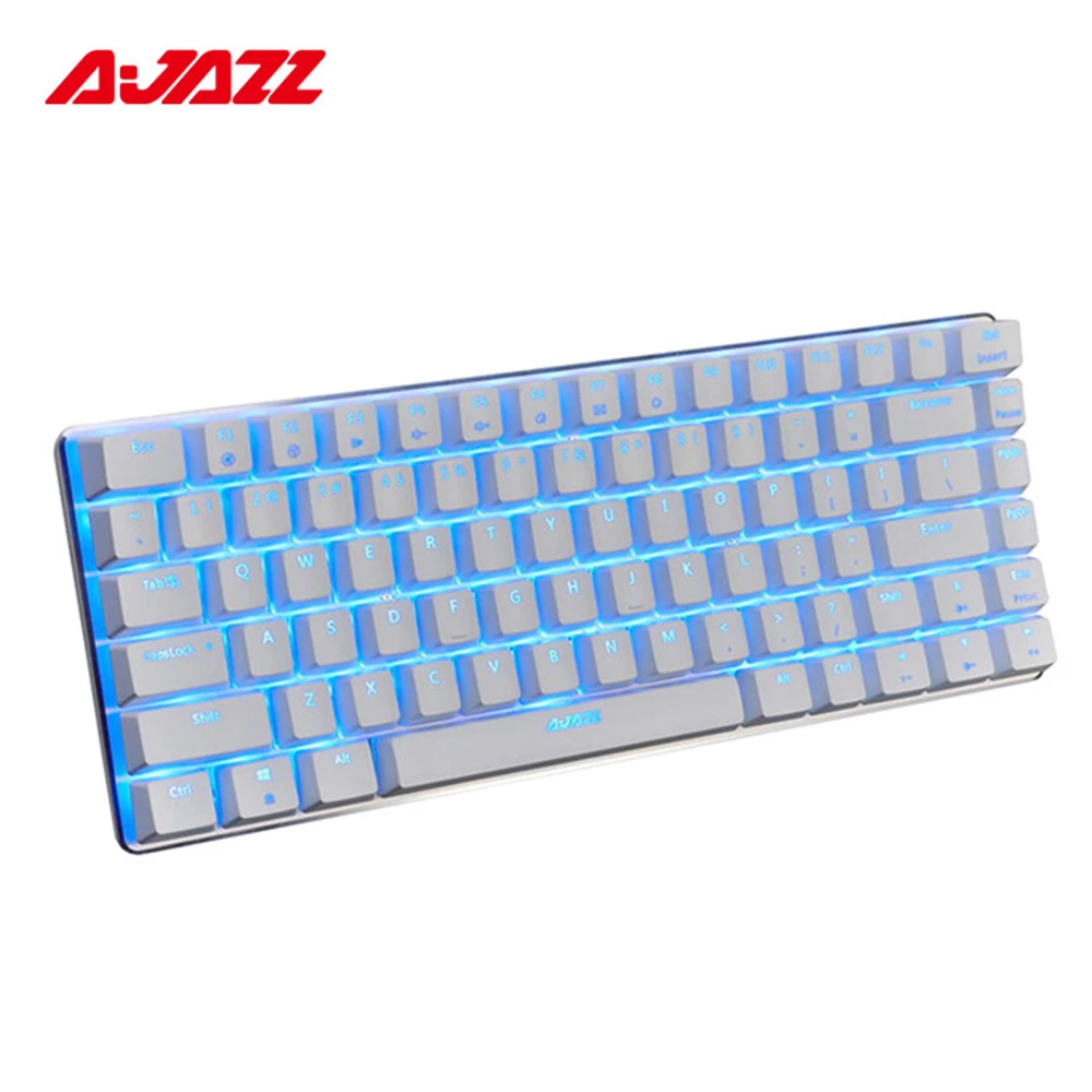Ajazz AK33 82 игровая механическая клавиатура русская/английская раскладка Подсветка
