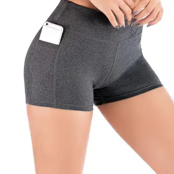 

Yoga Shorts Gym Wear Ladies Fitness Summer Spandex Lulu Pocket Sport Shorts For Women Tight Short Workout Leggings New 8