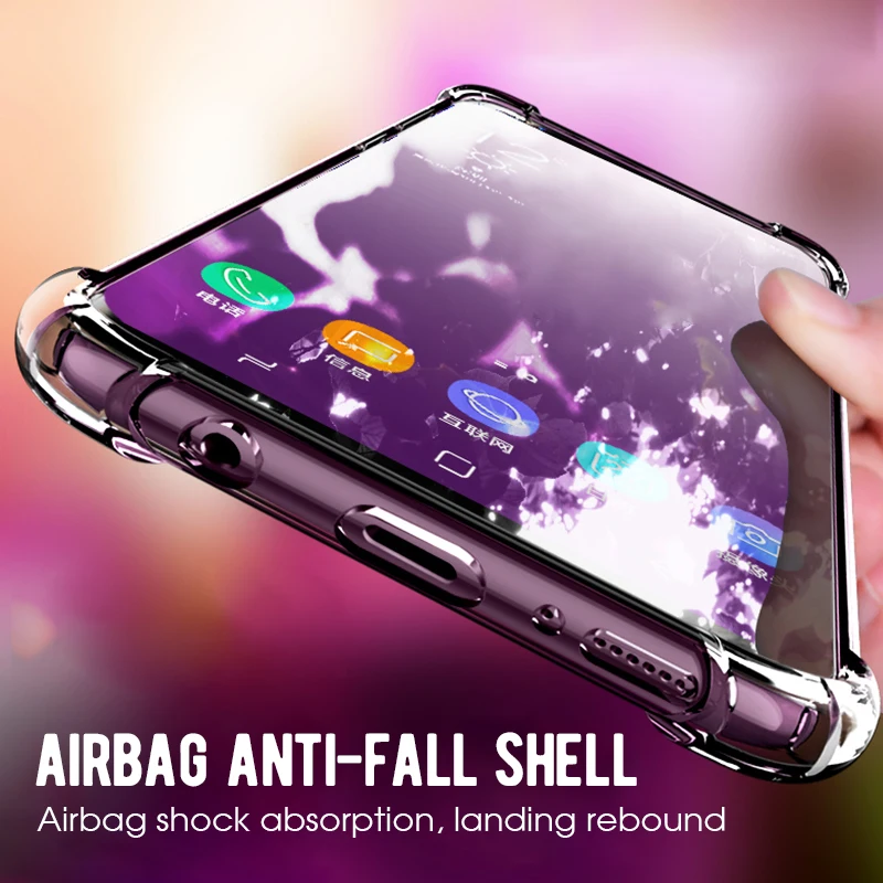 

Transparent Airbag Shockproof TPU Case for Samsung Galaxy Note 10 Plus Note 9 8 10 Pro Silicone Full Protective Cell Phone Cover