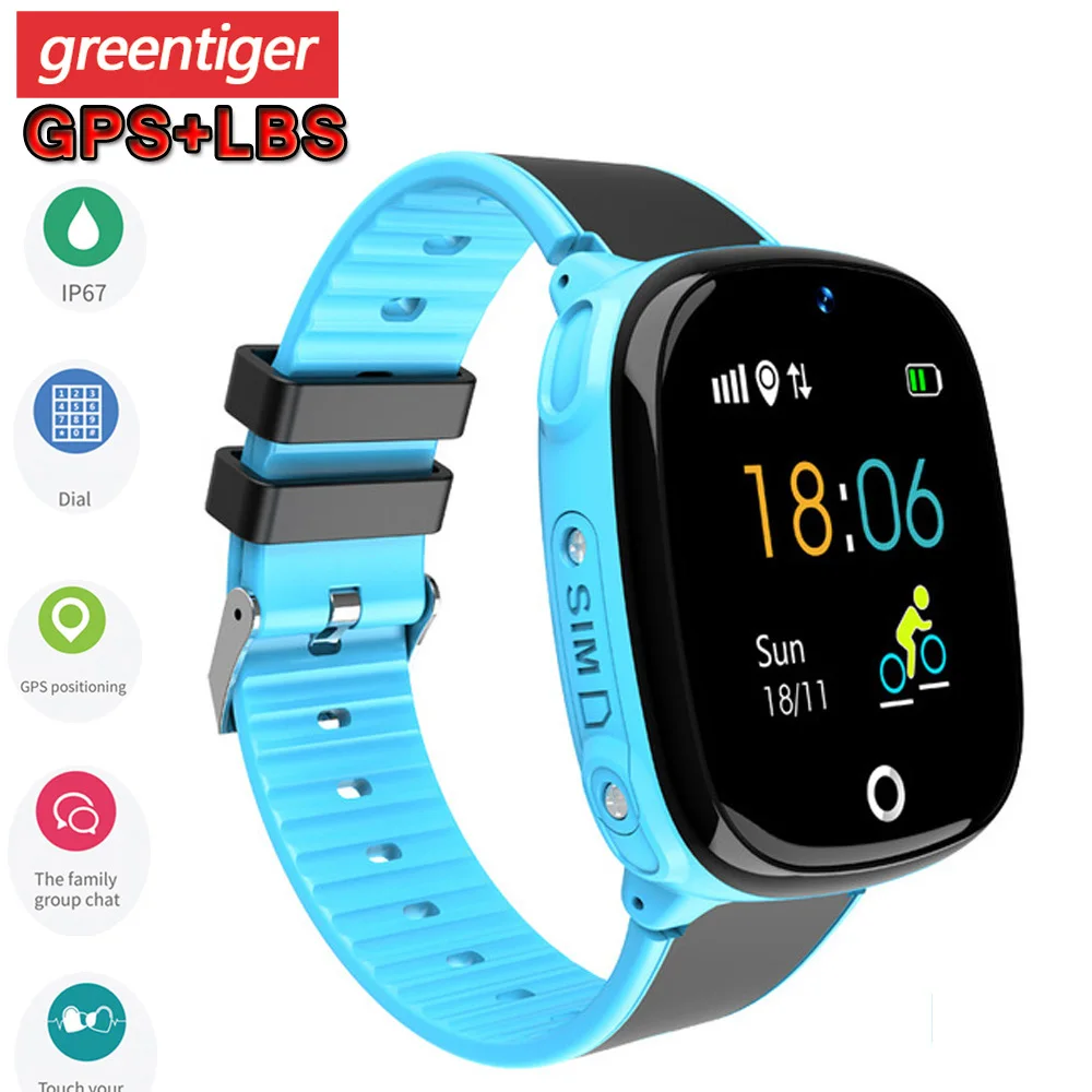 HW11, reloj inteligente GPS para niños, reloj inteligente impermeable, podómetro, reloj inteligente para niños, llamada de emergencia, rastreador GPS seguro para niños, 2G, Smartwatch para niños