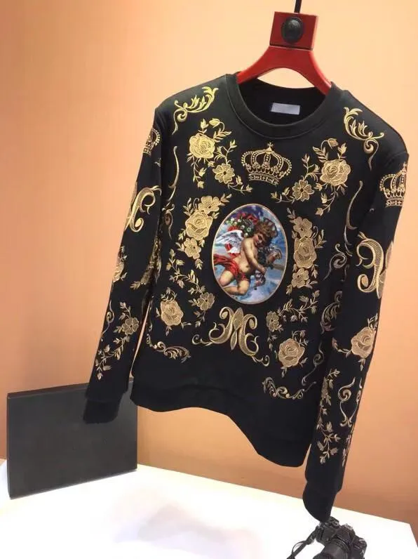 AH10485, модные мужские толстовки и свитшоты,, Подиумные, Роскошные, известный бренд, Европейский дизайн, вечерние, Стильная мужская одежда