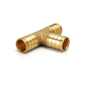 

4mm 5mm 6mm 8mm 10mm 19mm T way T-Shape Brass Barb Pipe Hose Fitting 3 way connector For hose copper Pagoda Water Tube Fittings