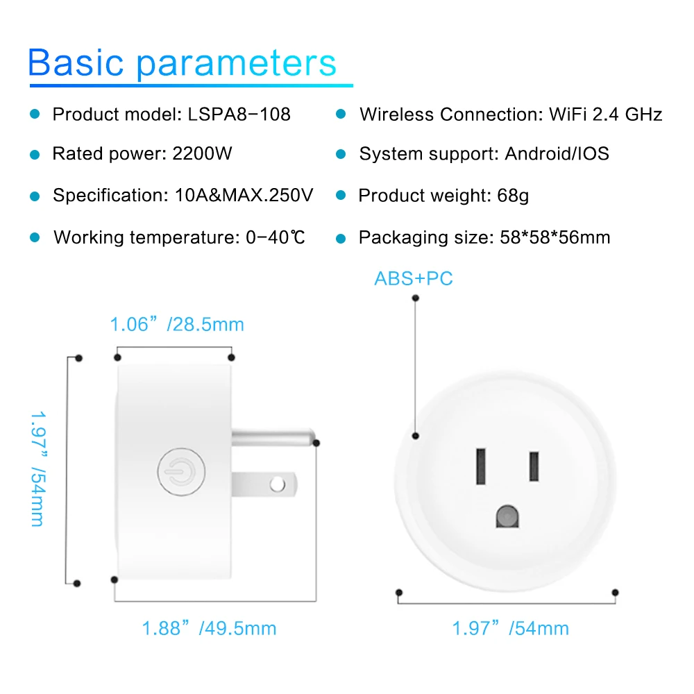 Умная розетка 4 шт., умная розетка wifi, США, Великобритания, переключатель wifi для Google Home App control/Amazon Alexa control