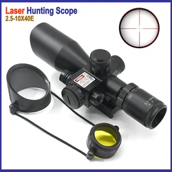 Nuevo alcance óptico 2,5 10X42E, equipo de caza al aire libre, escopeta, accesorios de arma Airsoft, carril de 11mm impermeable y a prueba de golpes