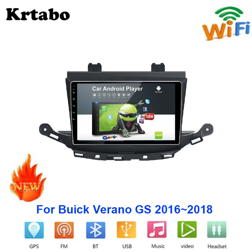 

Car radio Android multimedia player For Buick Verano GS 2016~2018 Car touch screen GPS Navigation Support Carplay Bluetooth