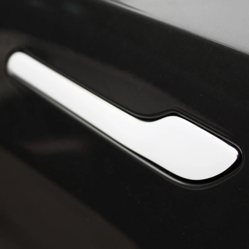 Car Door Handle Wrap Set Protector Stickers for Tesla Model 3, Door Handle 3D Decal Car Accessories 4Pcs