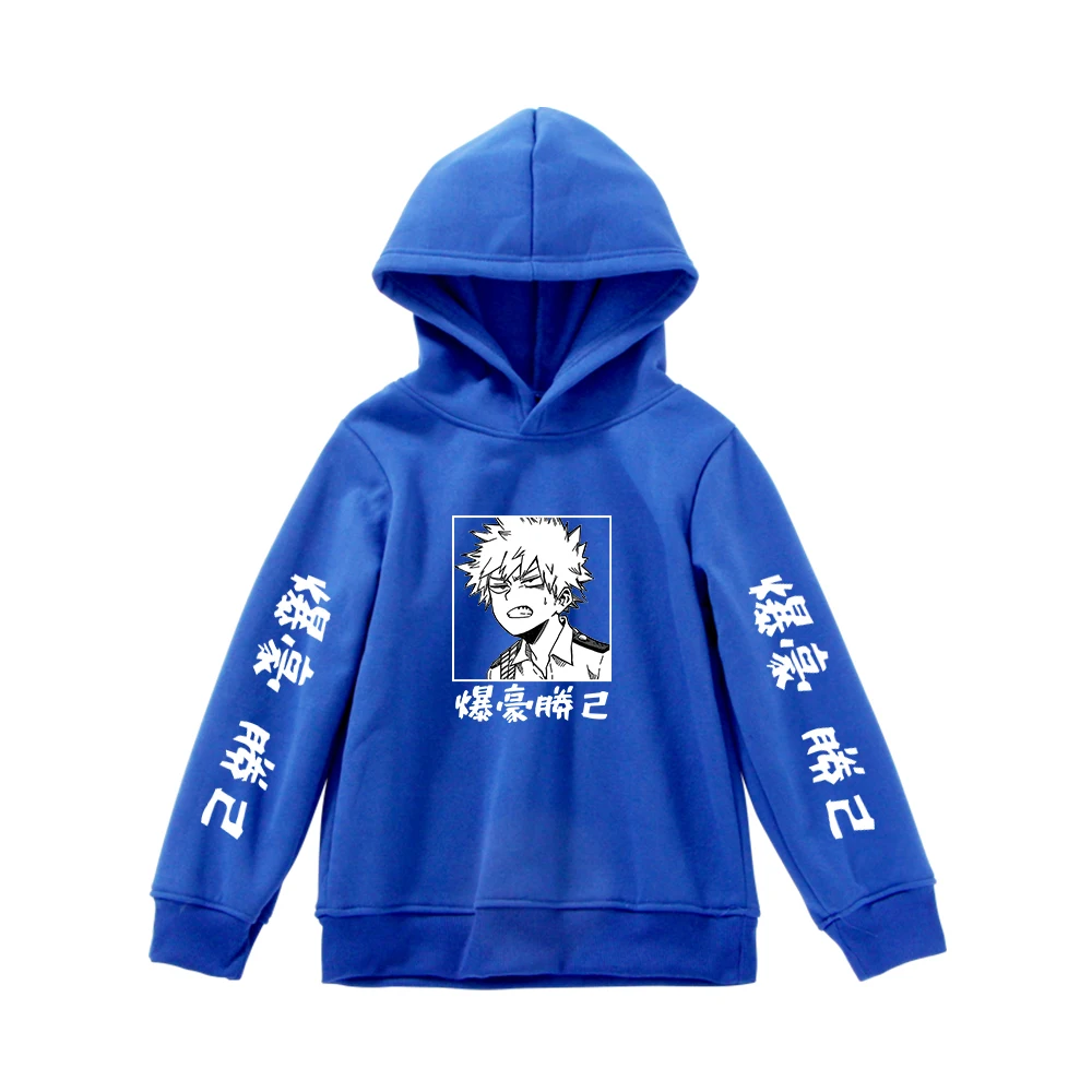 Japan Anime My Hero Academia Boys Hoodie Sweatshirt Teenager Girls Cotton Fleece Pullover Cartoon Tracksuit Tops Cosplay Costume hoodies for a boy