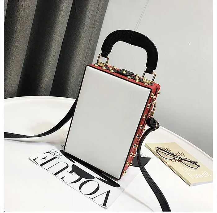 Unua amo Luxury Women Shoulder Bags Diamond Crown Flower Buckle PU Learher Box Style Party Bag For Ladies Mini Messenger Bag